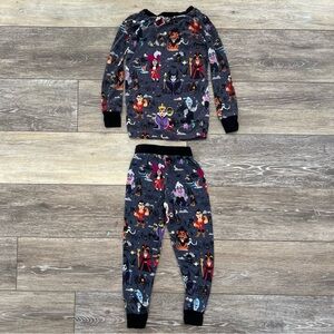 Little Sleepies Disney Villain 2T Long Sleeve Pajamas 🩶